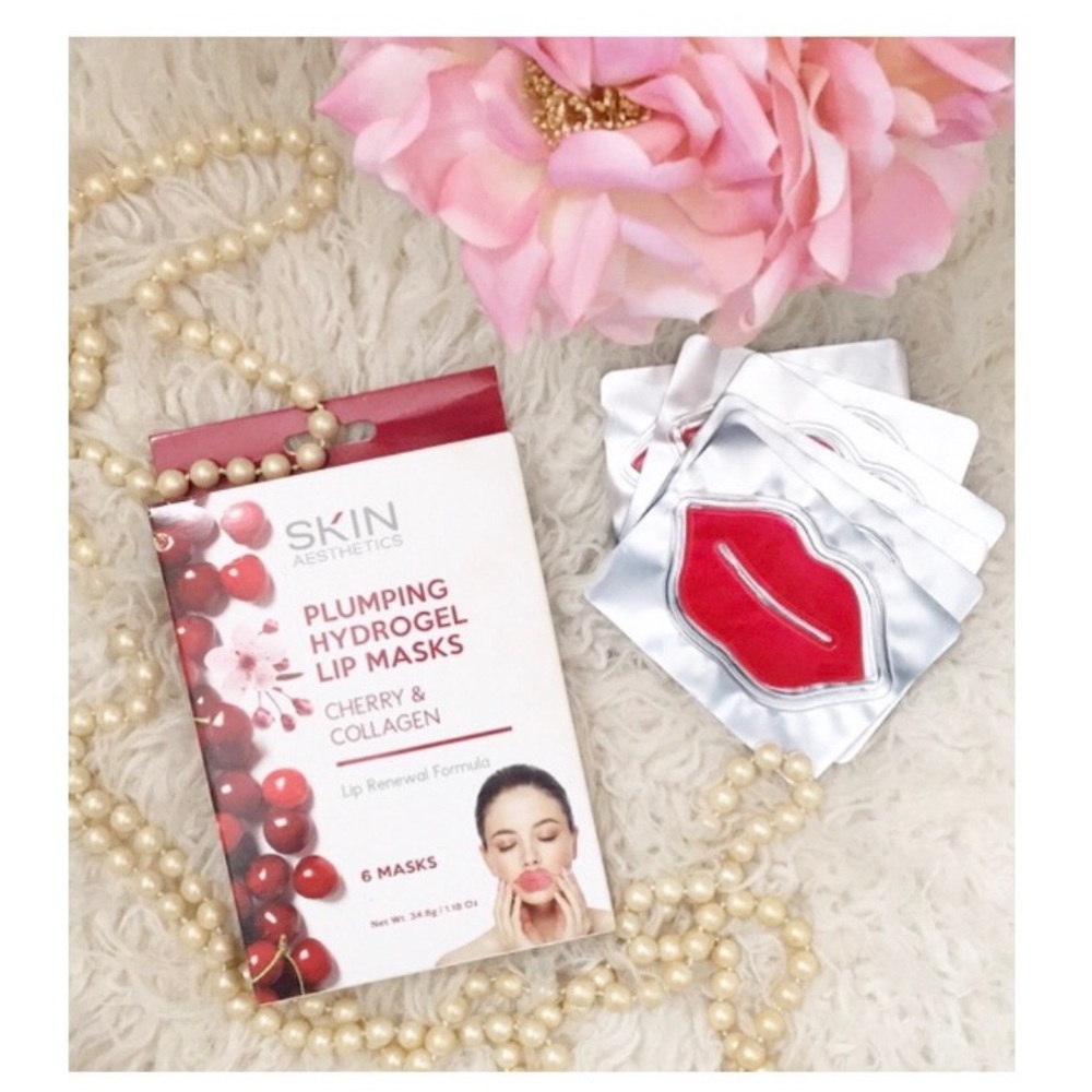 F R E E • NWT • Vegan Plumping Hydrogel Collagen Lip Renewal SET 6 Masks
